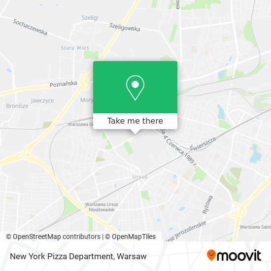 Карта New York Pizza Department