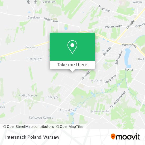 Intersnack Poland map