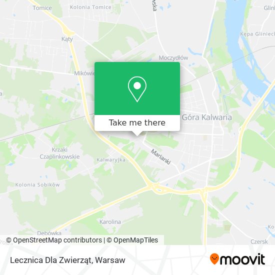 Lecznica Dla Zwierząt map