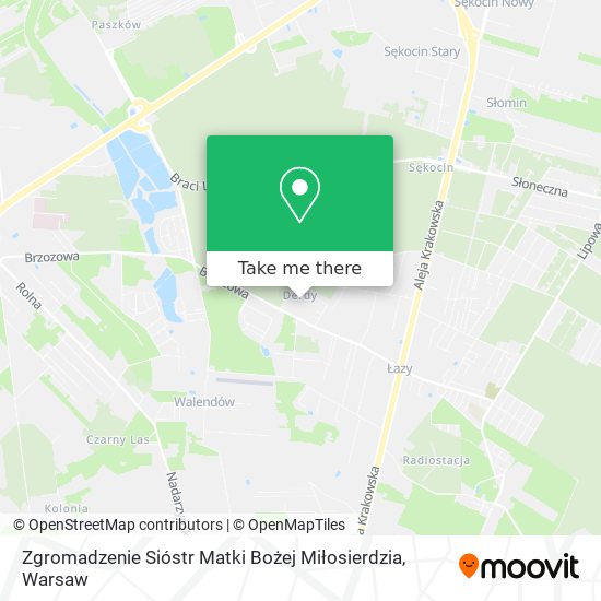 Zgromadzenie Sióstr Matki Bożej Miłosierdzia map