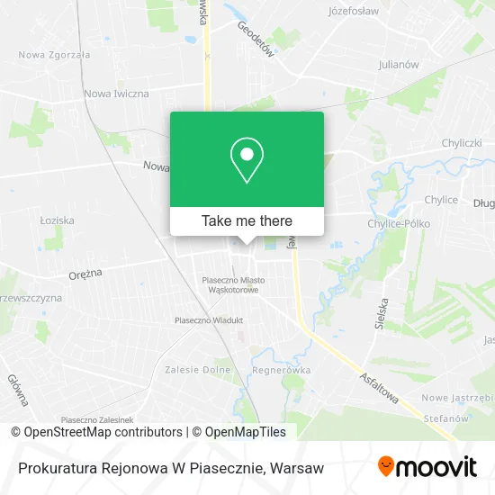 Prokuratura Rejonowa W Piasecznie map