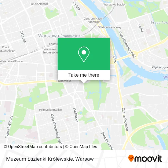 Muzeum Łazienki Królewskie map