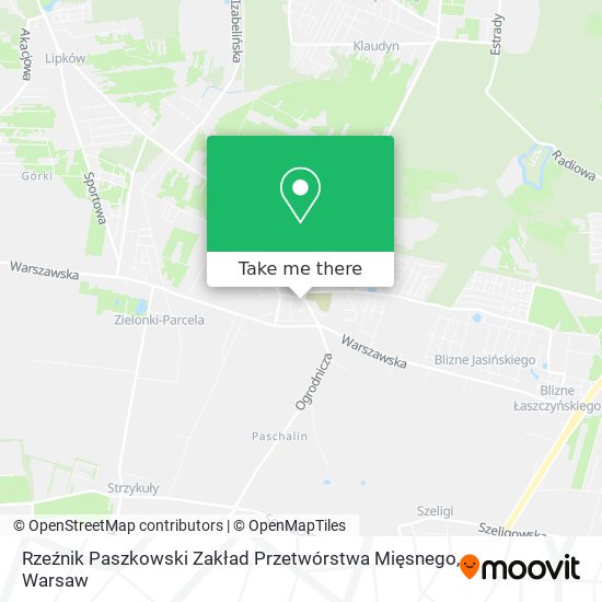 Rzeźnik Paszkowski Zakład Przetwórstwa Mięsnego map