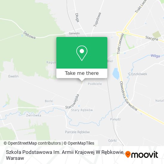 Szkoła Podstawowa Im. Armii Krajowej W Rębkowie map