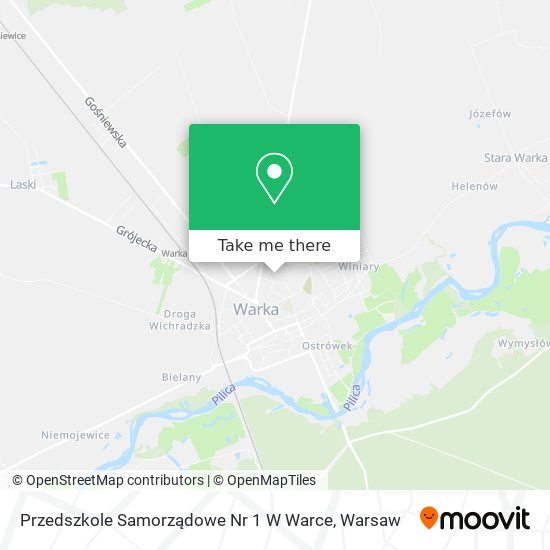 Przedszkole Samorządowe Nr 1 W Warce map