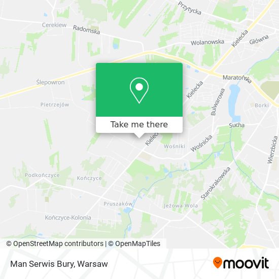 Man Serwis Bury map