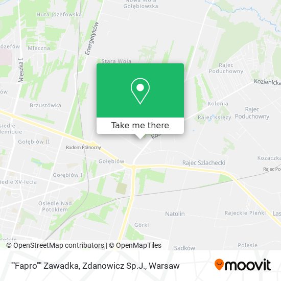 ""Fapro"" Zawadka, Zdanowicz Sp.J. map