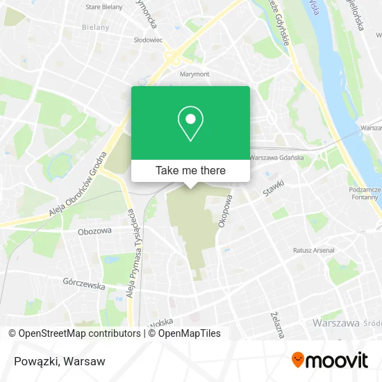 Powązki map