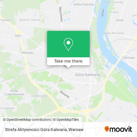 Strefa Aktywności Góra Kalwaria map