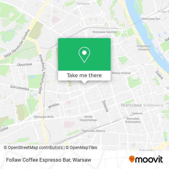 Follaw Coffee Espresso Bar map