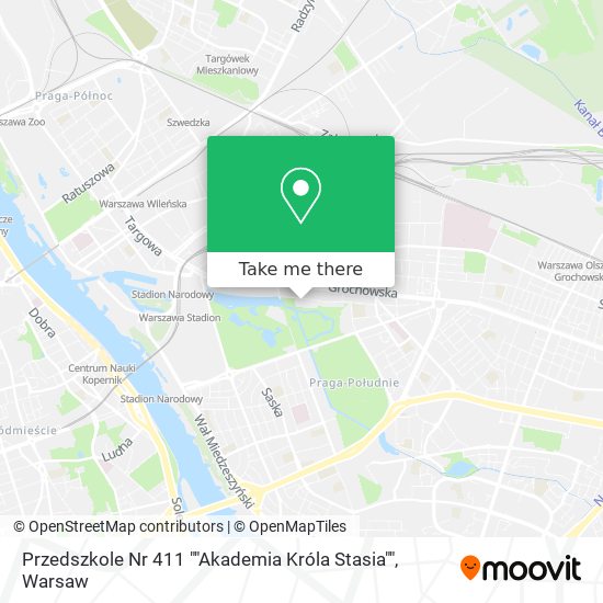 Карта Przedszkole Nr 411 ""Akademia Króla Stasia""