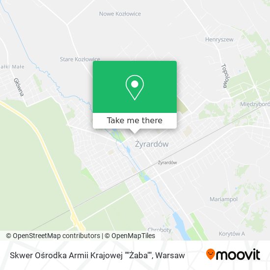 Skwer Ośrodka Armii Krajowej ""Żaba"" map