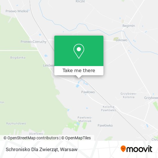 Schronisko Dla Zwierząt map