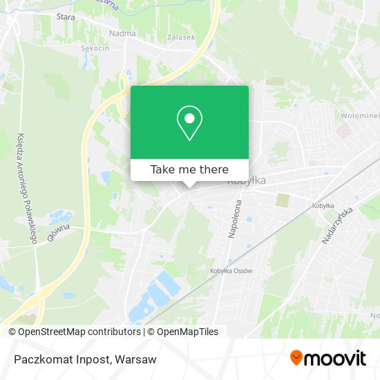 Paczkomat Inpost map