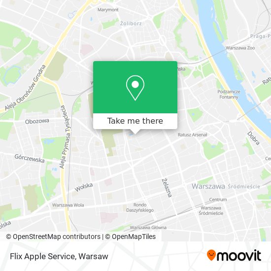 Flix Apple Service map