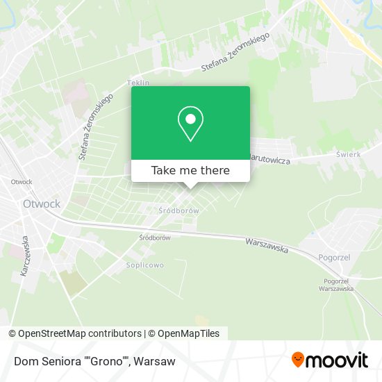 Dom Seniora ""Grono"" map