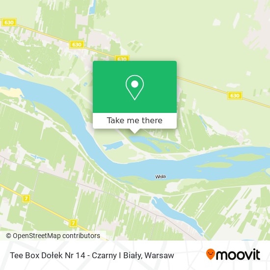 Tee Box Dołek Nr 14 - Czarny I Biały map