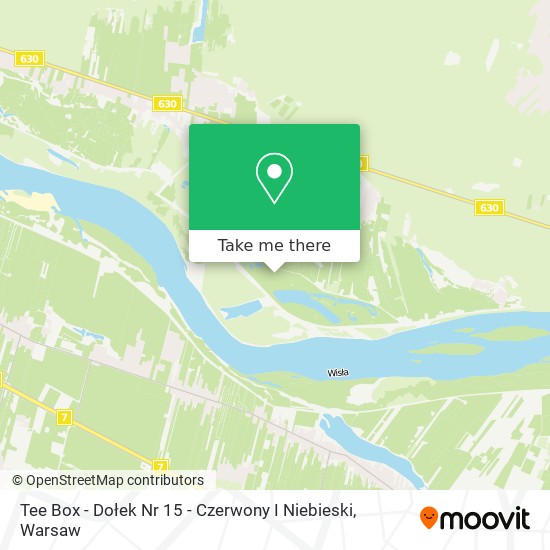 Tee Box - Dołek Nr 15 - Czerwony I Niebieski map