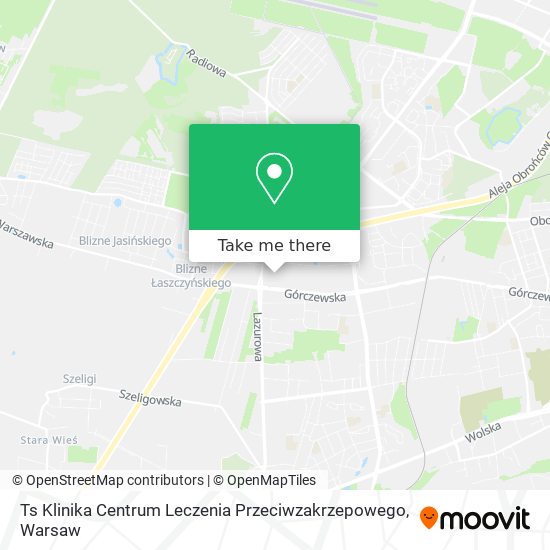 Карта Ts Klinika Centrum Leczenia Przeciwzakrzepowego