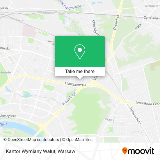 Карта Kantor Wymiany Walut