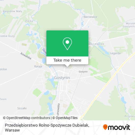 Przedsiębiorstwo Rolno-Spożywcze Dubielak map