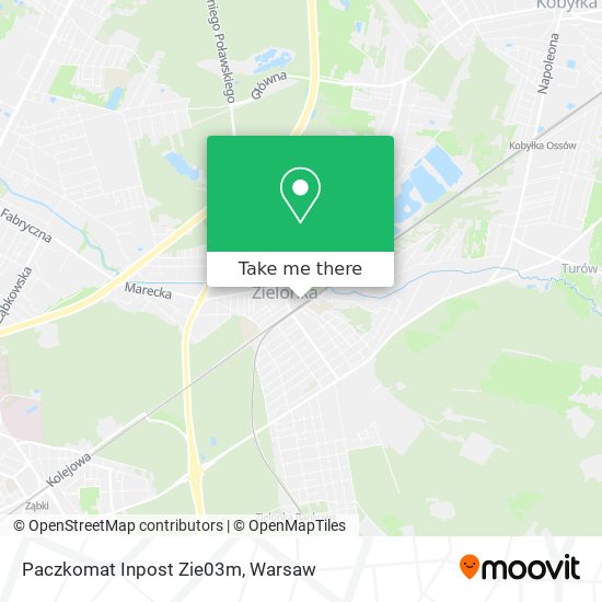 Paczkomat Inpost Zie03m map