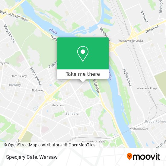 Specjały Cafe map