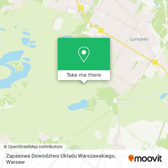 Zapasowe Dowództwo Układu Warszawskiego map