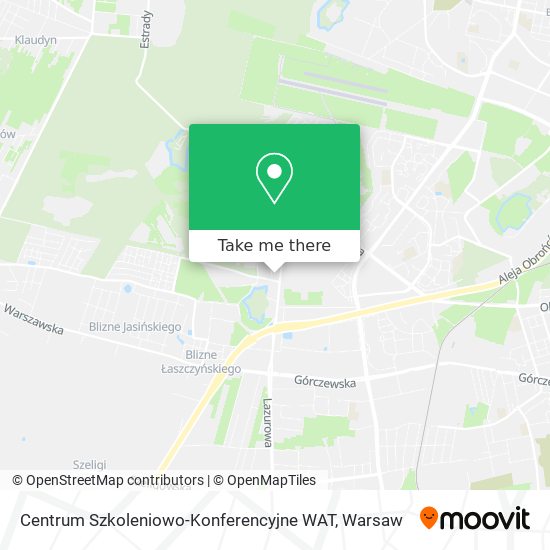 Centrum Szkoleniowo-Konferencyjne WAT map