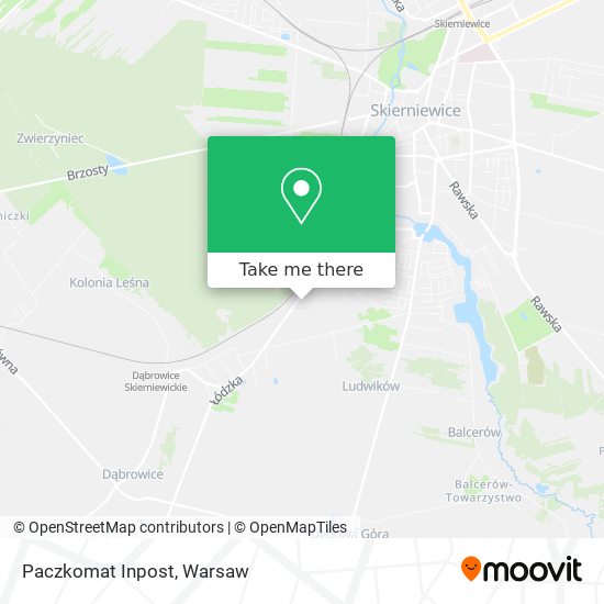 Paczkomat Inpost map