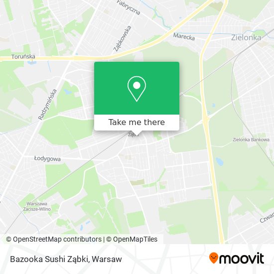 Bazooka Sushi Ząbki map