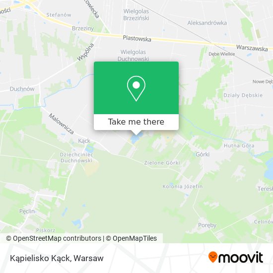 Kąpielisko Kąck map