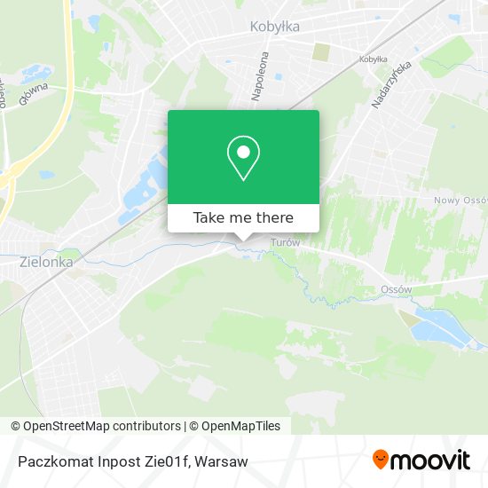 Paczkomat Inpost Zie01f map