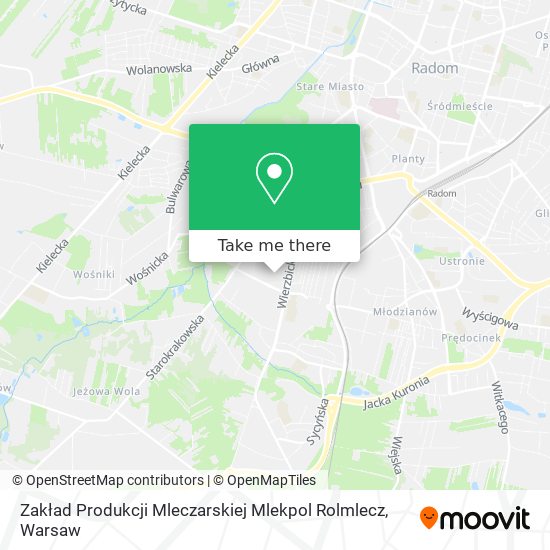 Zakład Produkcji Mleczarskiej Mlekpol Rolmlecz map