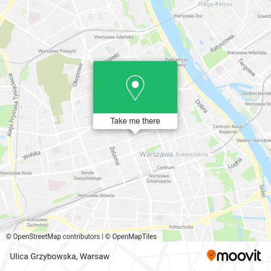 Карта Ulica Grzybowska
