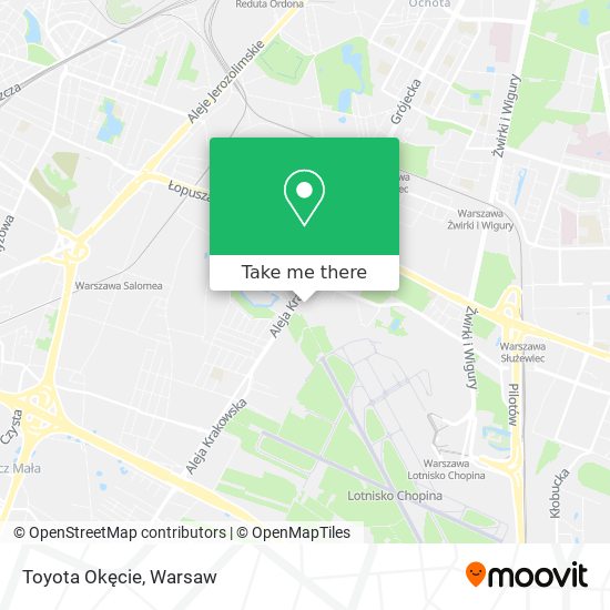 Toyota Okęcie map