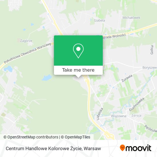 Centrum Handlowe Kolorowe Życie map