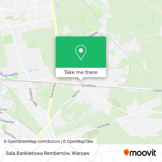 Sala Bankietowa Rembertów map