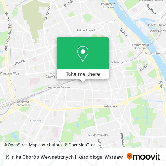 Klinika Chorób Wewnętrznych I Kardiologii map