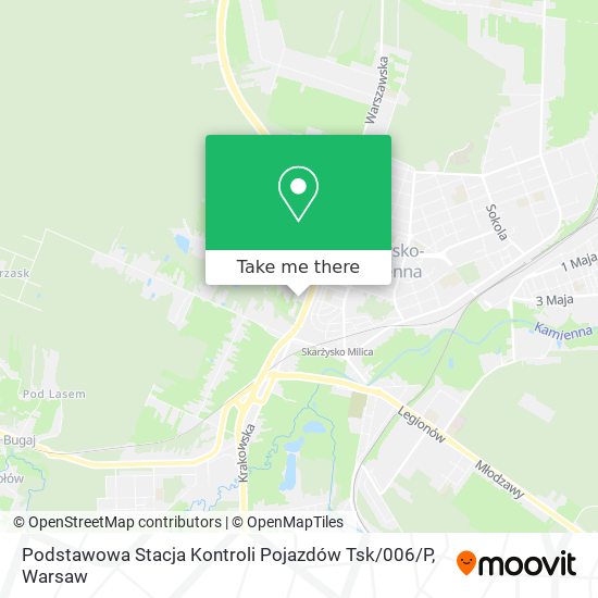 Podstawowa Stacja Kontroli Pojazdów Tsk / 006 / P map