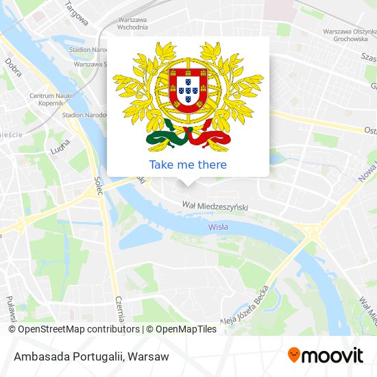 Ambasada Portugalii map