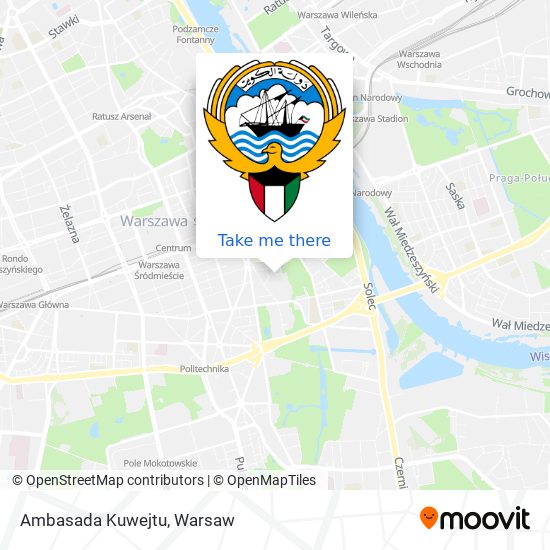 Ambasada Kuwejtu map