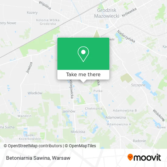 Betoniarnia Sawina map