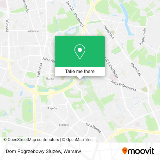 Dom Pogrzebowy Służew map