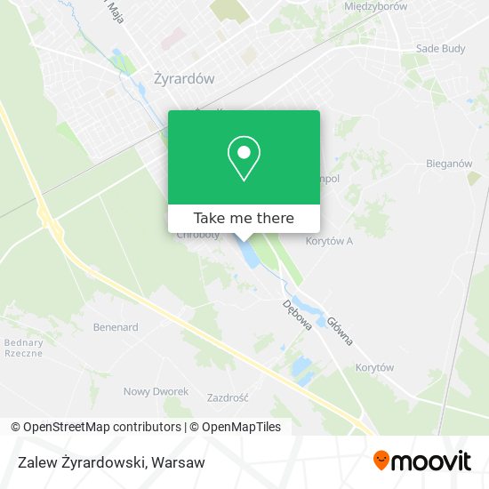 Zalew Żyrardowski map