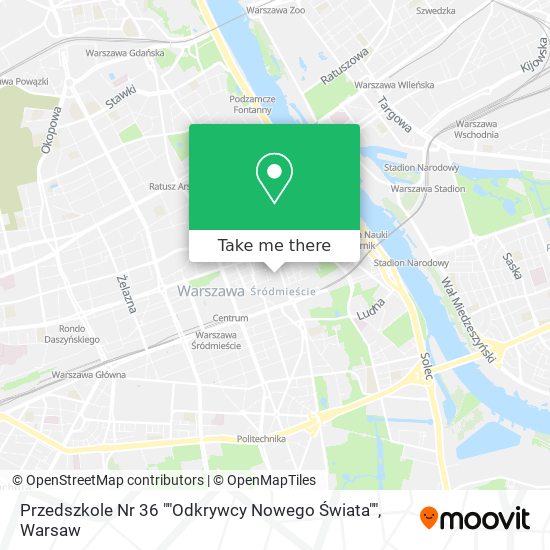 Przedszkole Nr 36 ""Odkrywcy Nowego Świata"" map