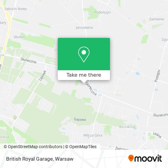 British Royal Garage map