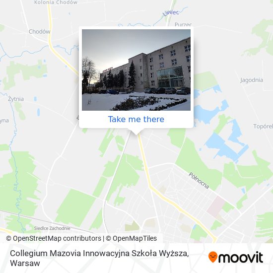 Collegium Mazovia Innowacyjna Szkoła Wyższa map