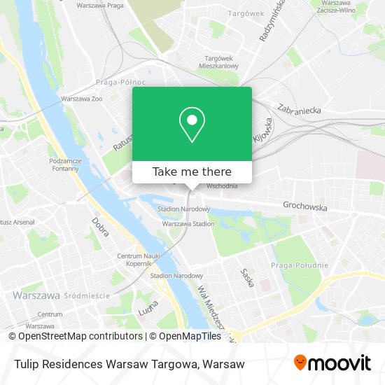 Карта Tulip Residences Warsaw Targowa