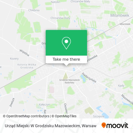 Urząd Miejski W Grodzisku Mazowieckim map